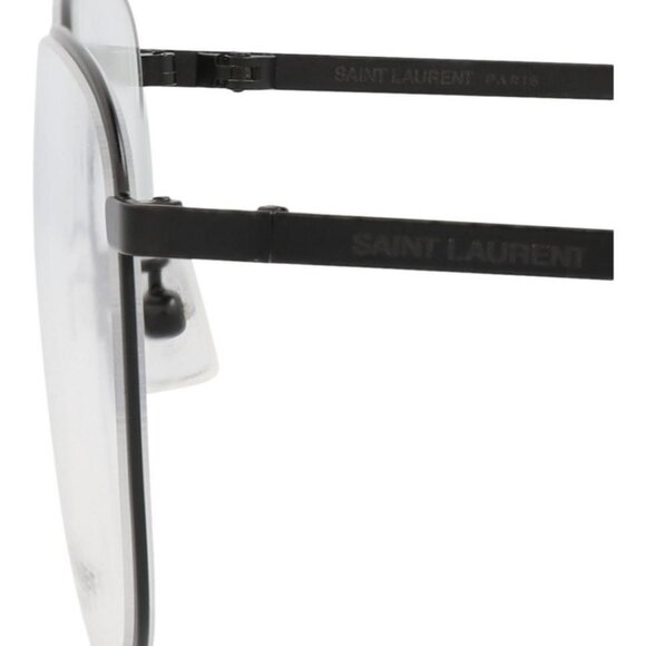New Authentic Saint Laurent Unisex Square/Rectangle Black Black Transparent Fash - Picture 4 of 4